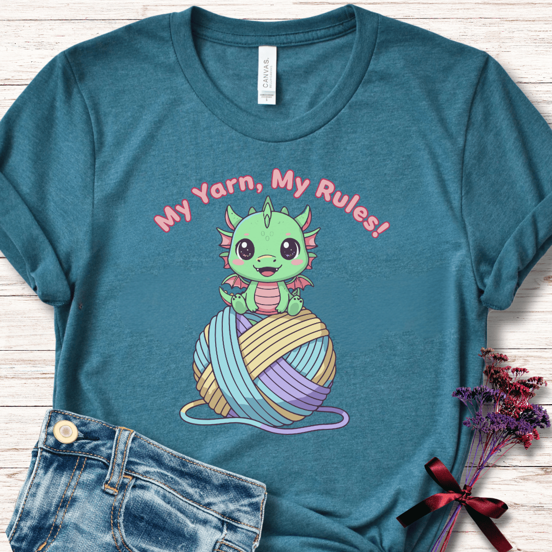 My Yarn My Rules T-Shirt Teal / S
