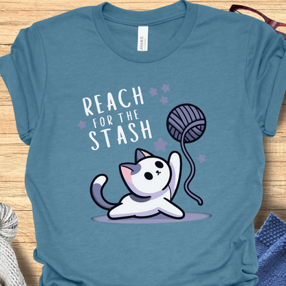 Reach for the Stash T-Shirt Teal / S