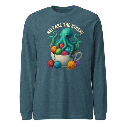 Release the Stash Kraken Long Sleeve Tee Teal / S