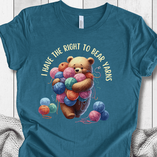 Right to Bear Yarns T-Shirt Teal / S