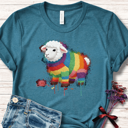 Sheep Dye Splash T-Shirt Teal / S