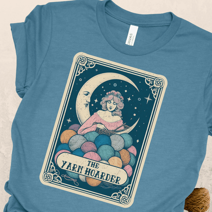 Tarot Card Yarn Hoarder T-Shirt Teal / S