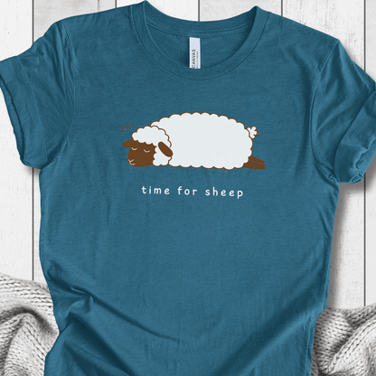 Time for Sheep t-shirt Teal / S