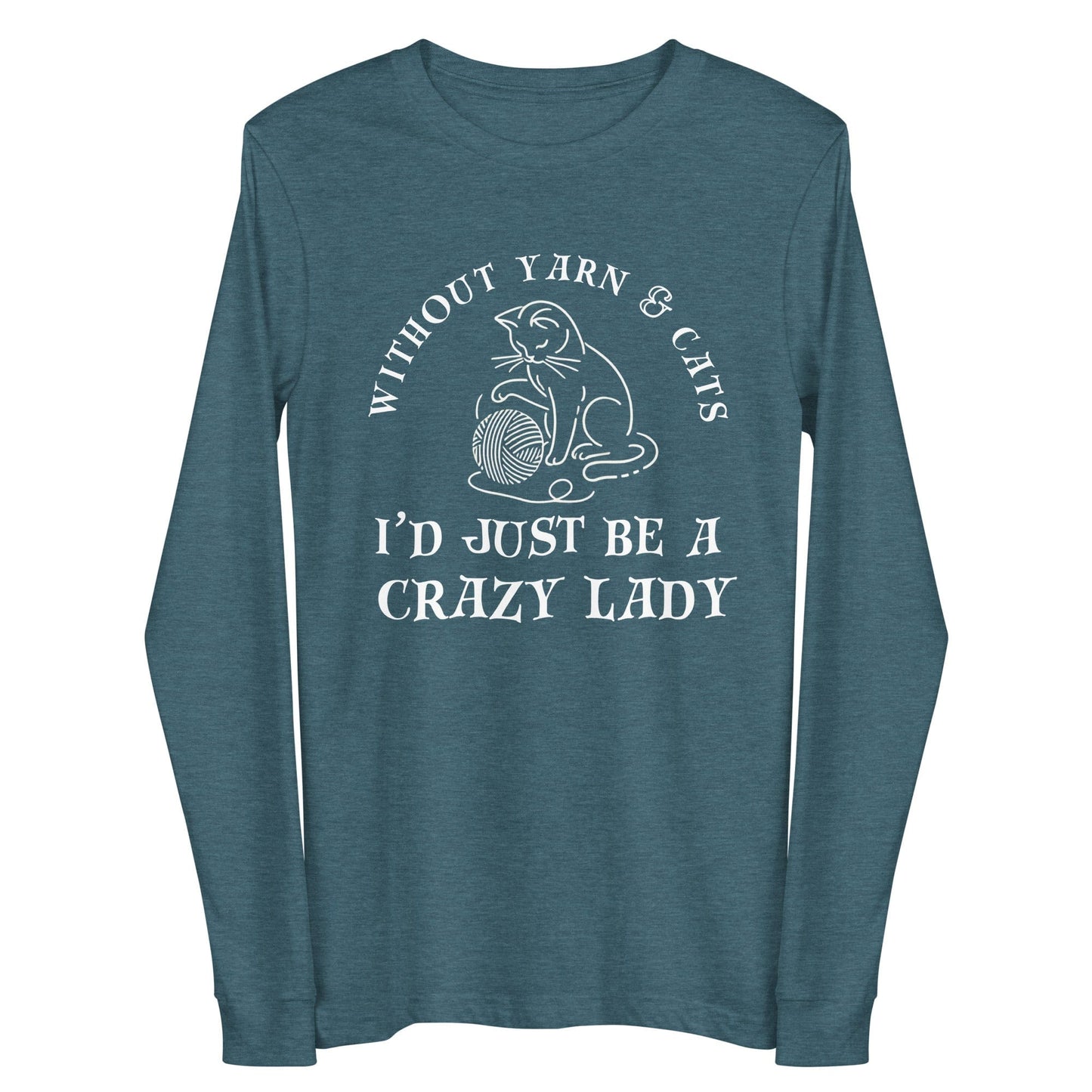 Yarn & Cats Long Sleeve Tee Teal / S