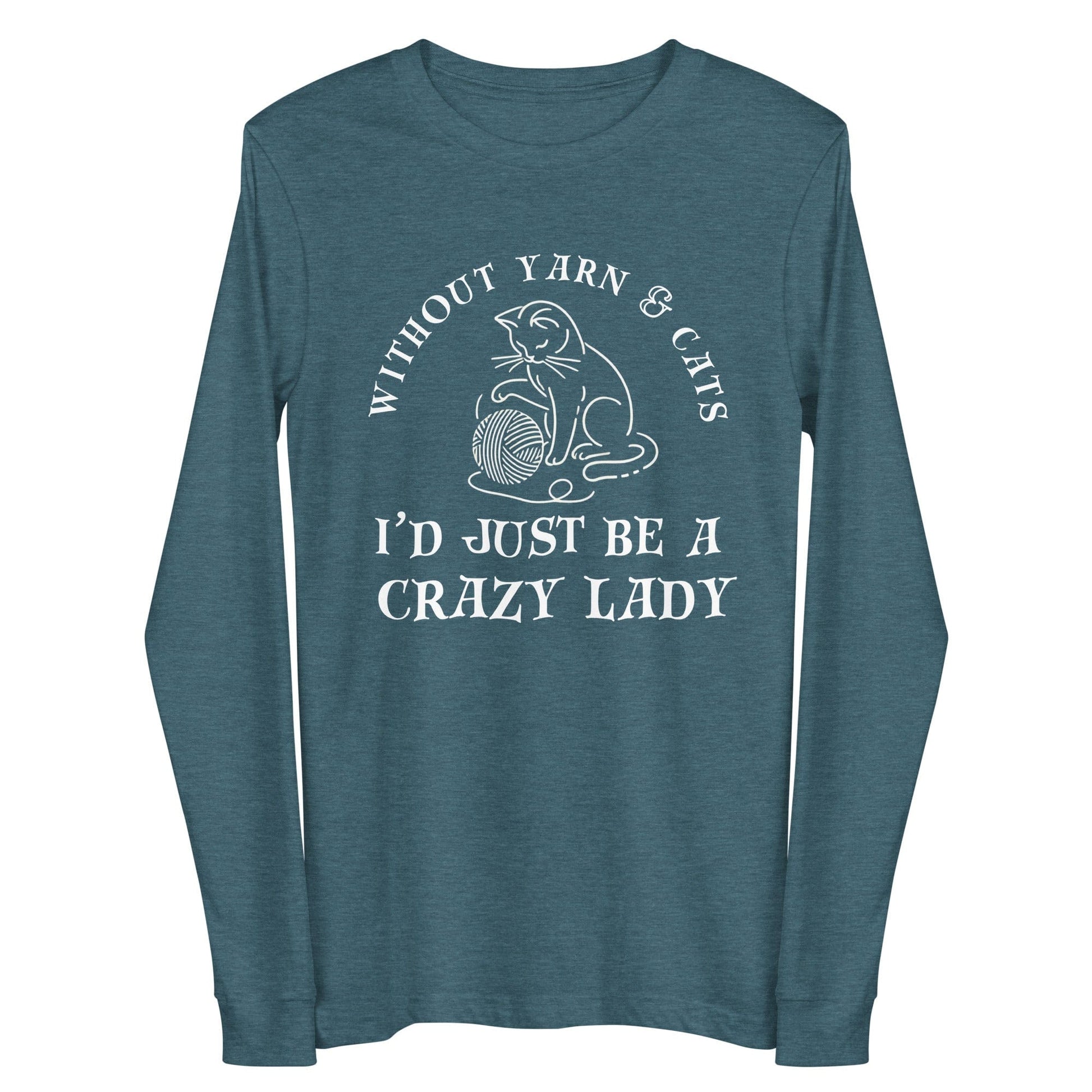 Yarn & Cats Long Sleeve Tee Teal / S