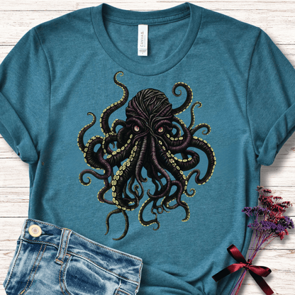 Yarn Sea Monster T-Shirt Teal / S