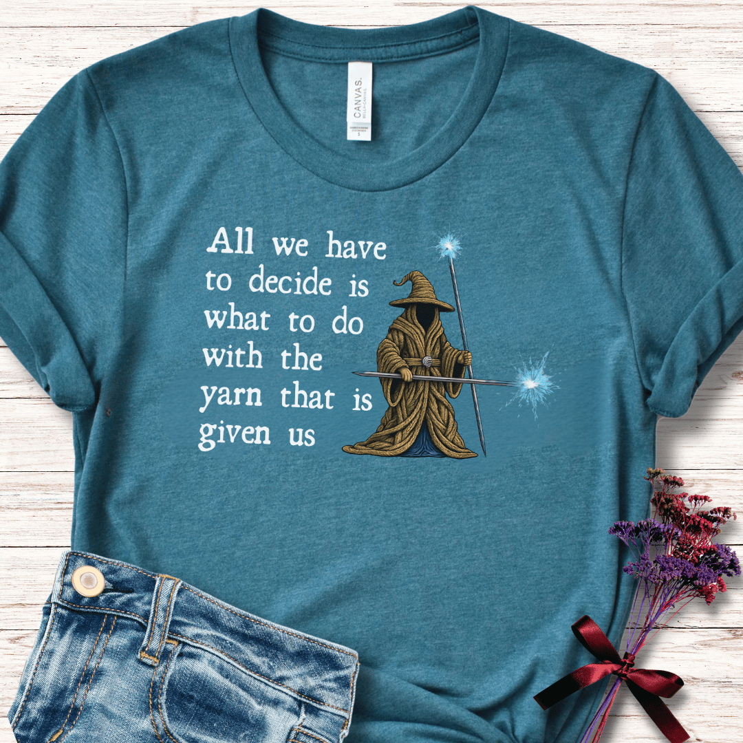 Yarn Wizard T-Shirt Teal / S