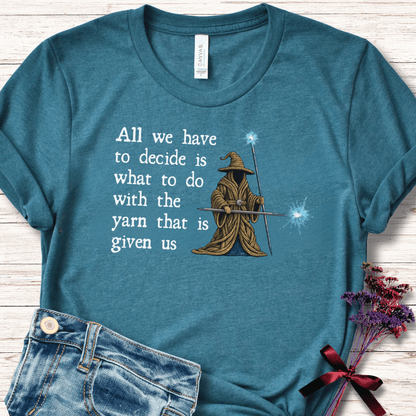 Yarn Wizard T-Shirt Teal / S