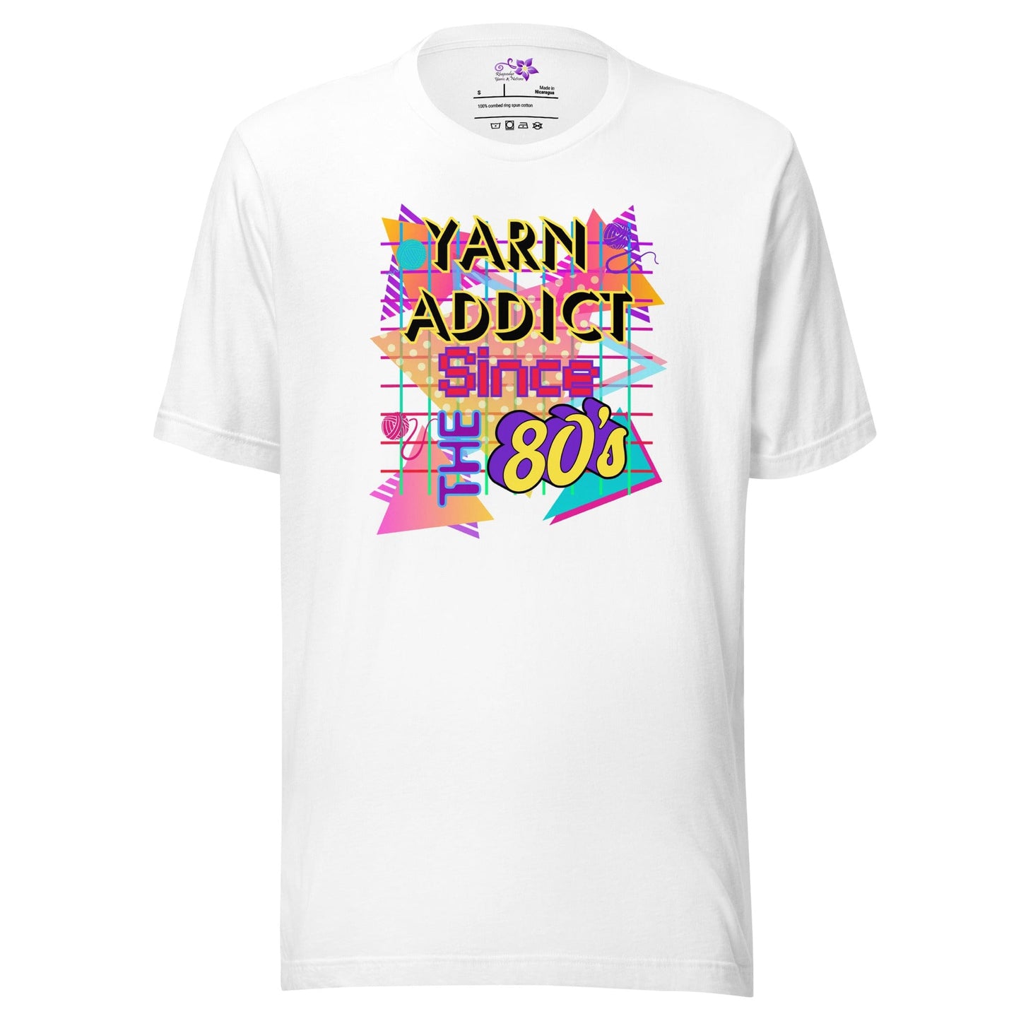 80s Yarn Addict Crew Neck T-shirt White / S