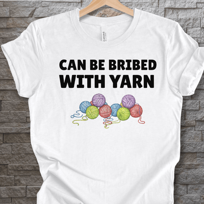 Bribed With Yarn T-Shirt White / S