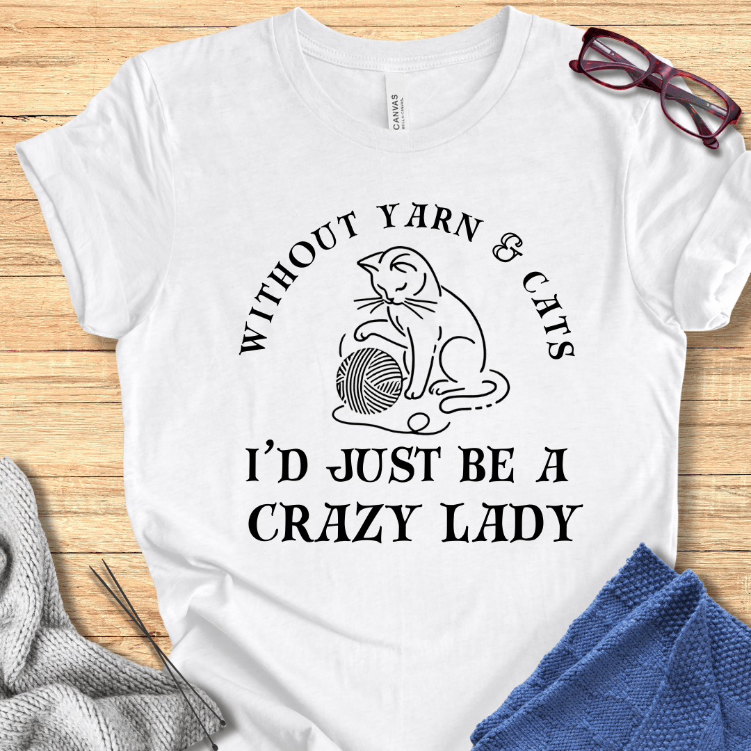 Cats & Yarn T-Shirt White / S