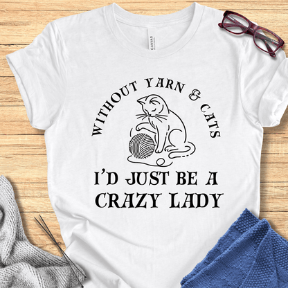 Cats & Yarn T-Shirt White / S
