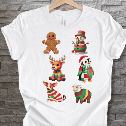 Christmas Knit T-Shirt White / S