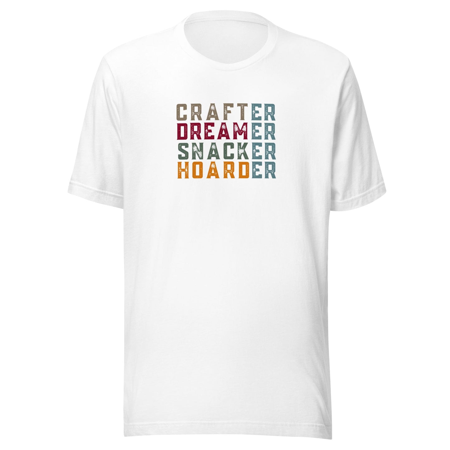 Crafter / Dreamer (no border) T-Shirt White / S