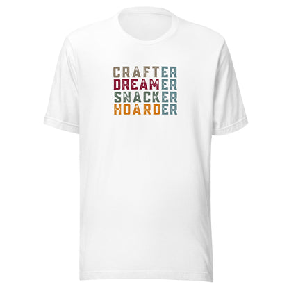 Crafter / Dreamer (no border) T-Shirt White / S