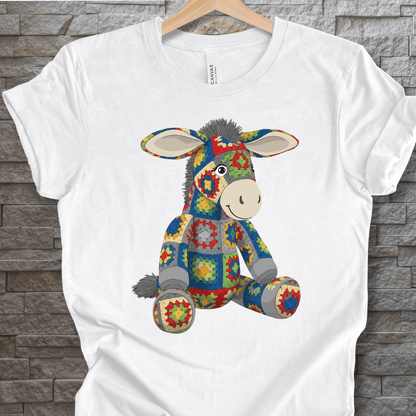 Crochet Donkey T-Shirt White / S