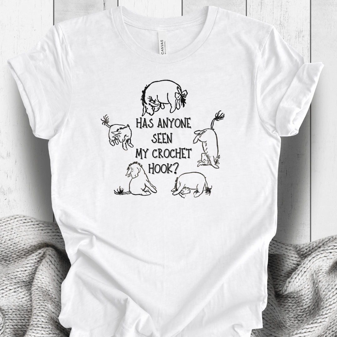 Eeyore Lost Crochet Hook T-Shirt White / S