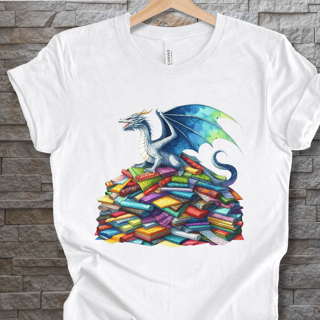 Fabric Hoarder Dragon T-Shirt White / S