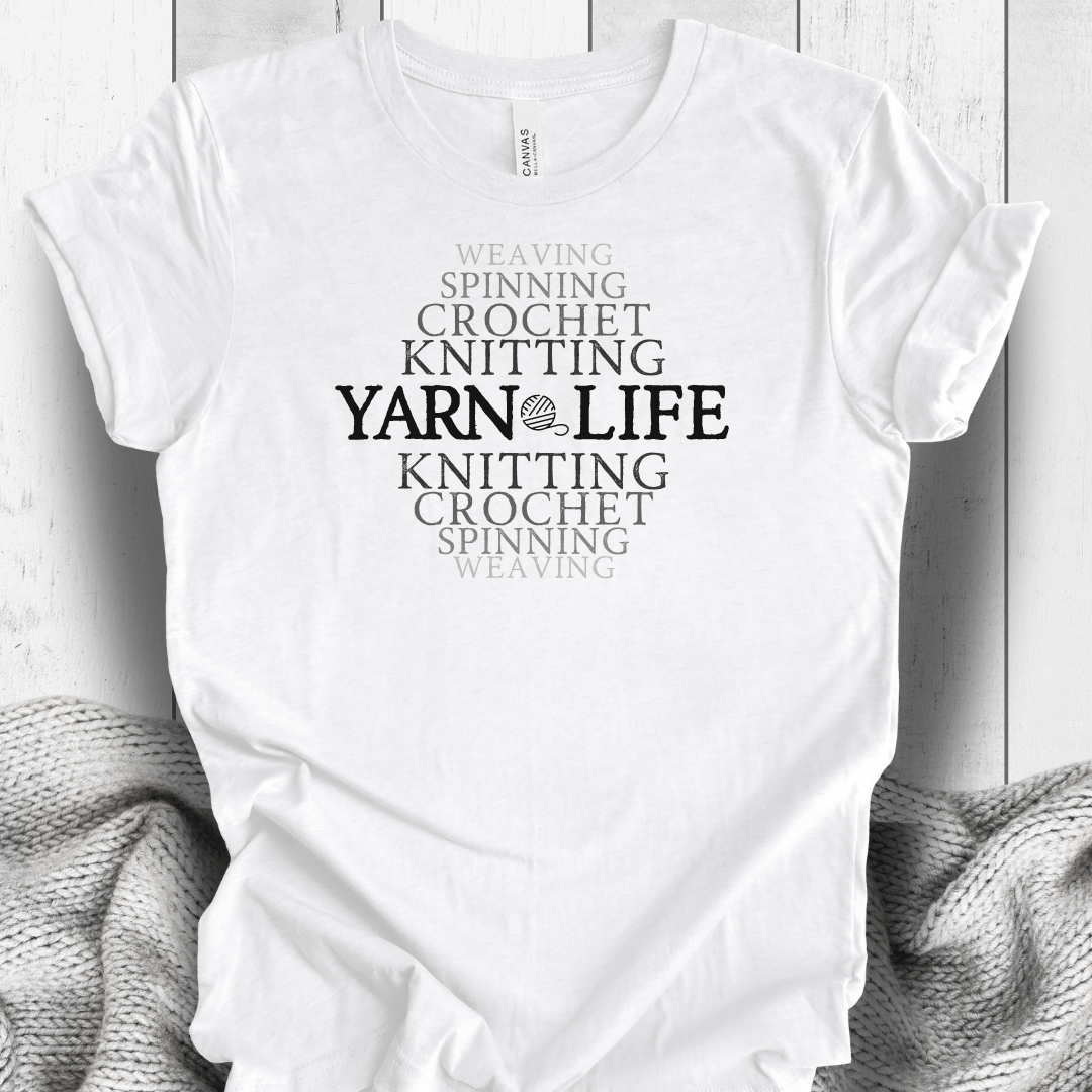 Fading Yarn Life T-Shirt White / S