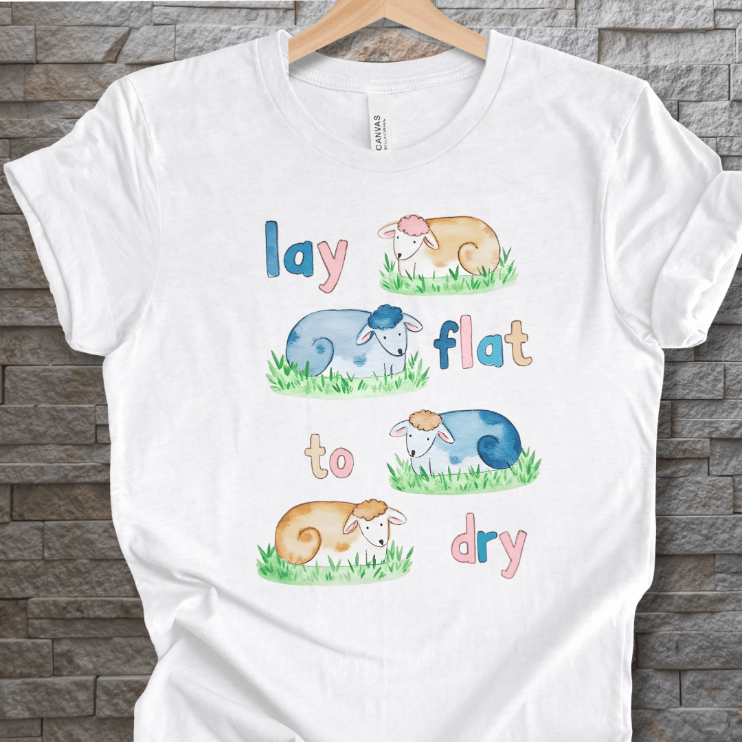Lay Flat to Dry Group T-Shirt White / S