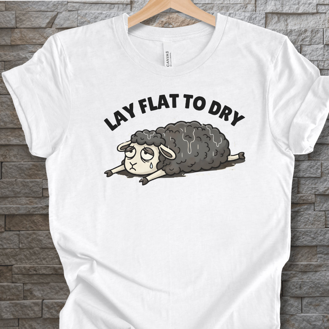 Lay Flat to Dry Sheep T-Shirt White / S