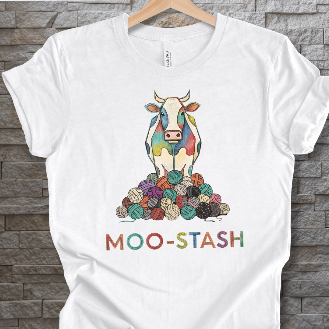 Moo Stash T-Shirt White / S
