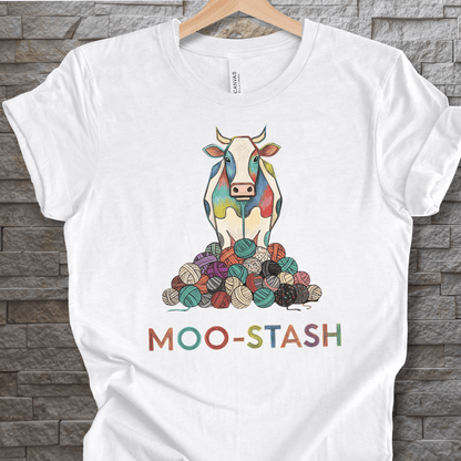 Moo Stash T-Shirt White / S