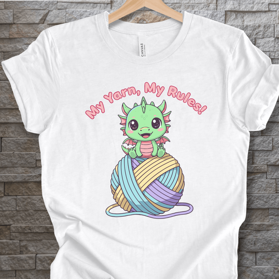 My Yarn My Rules T-Shirt White / S
