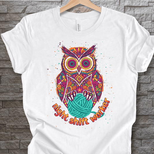 Night Shift Worker T-Shirt White / S