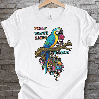 Polly Wants A New Project T-Shirt White / S