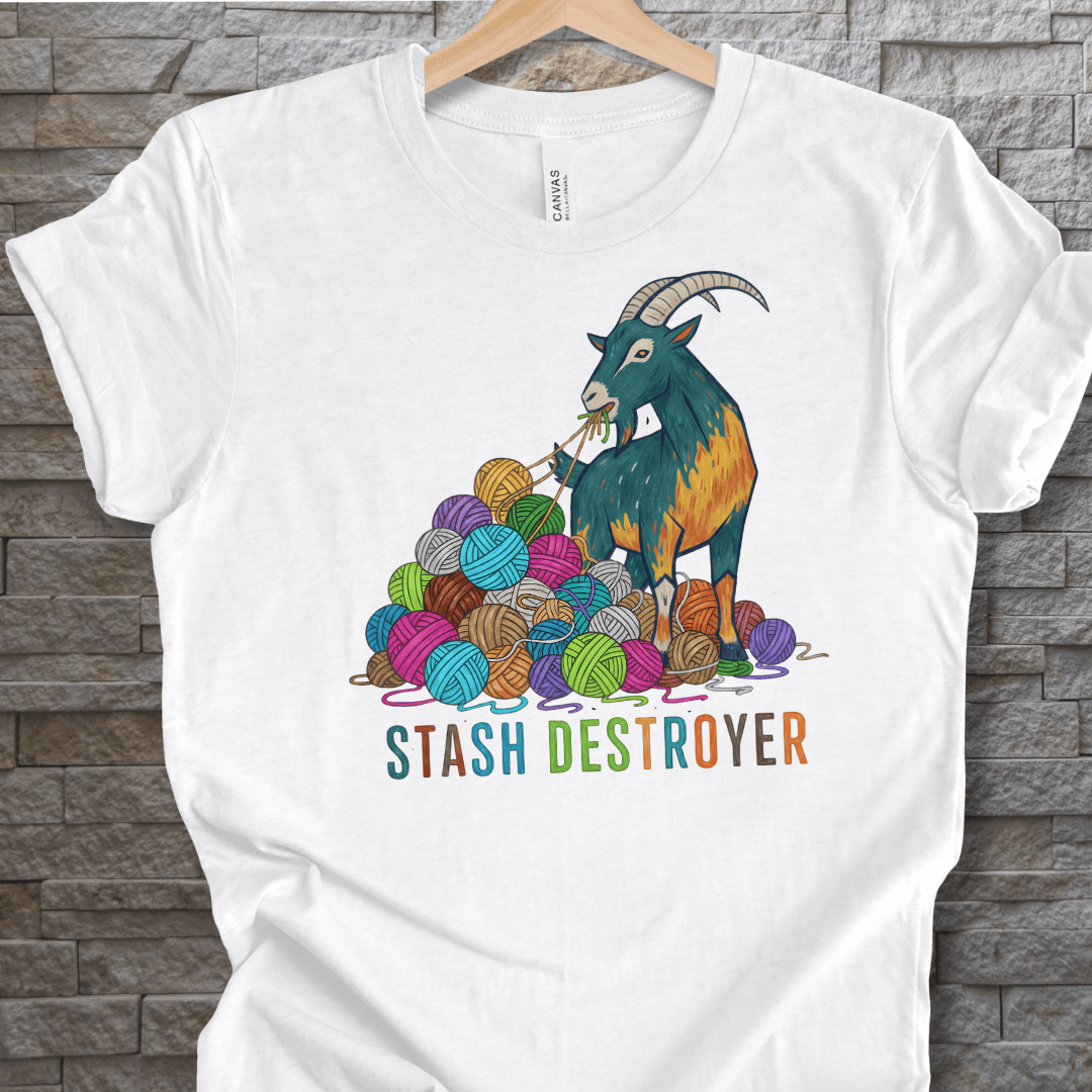 Stash Destroyer T-Shirt White / S