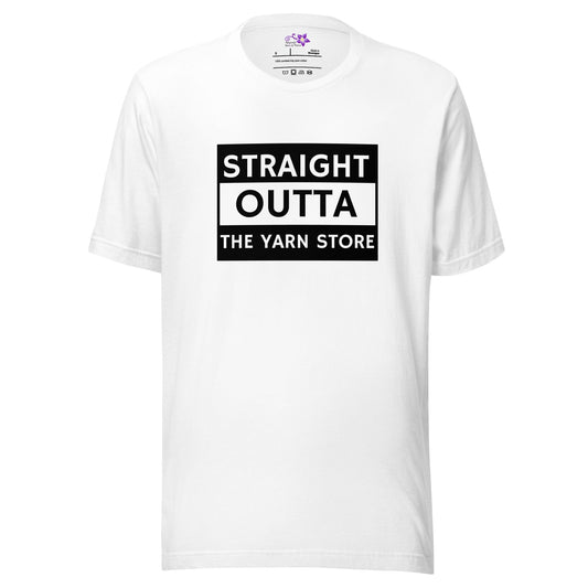 Straight Outta Crew Neck T-Shirt White / S