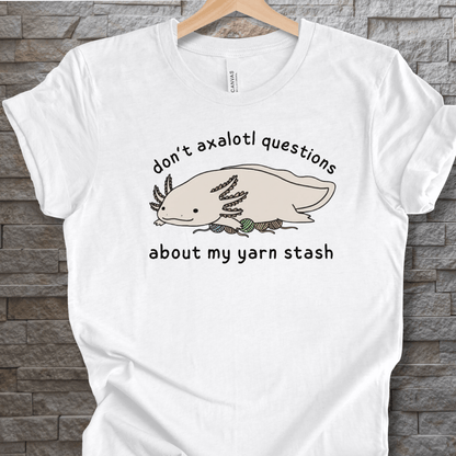 Axalotl Questions t-shirt White / XS
