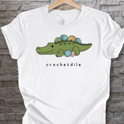 Crochetdile t-shirt White / XS