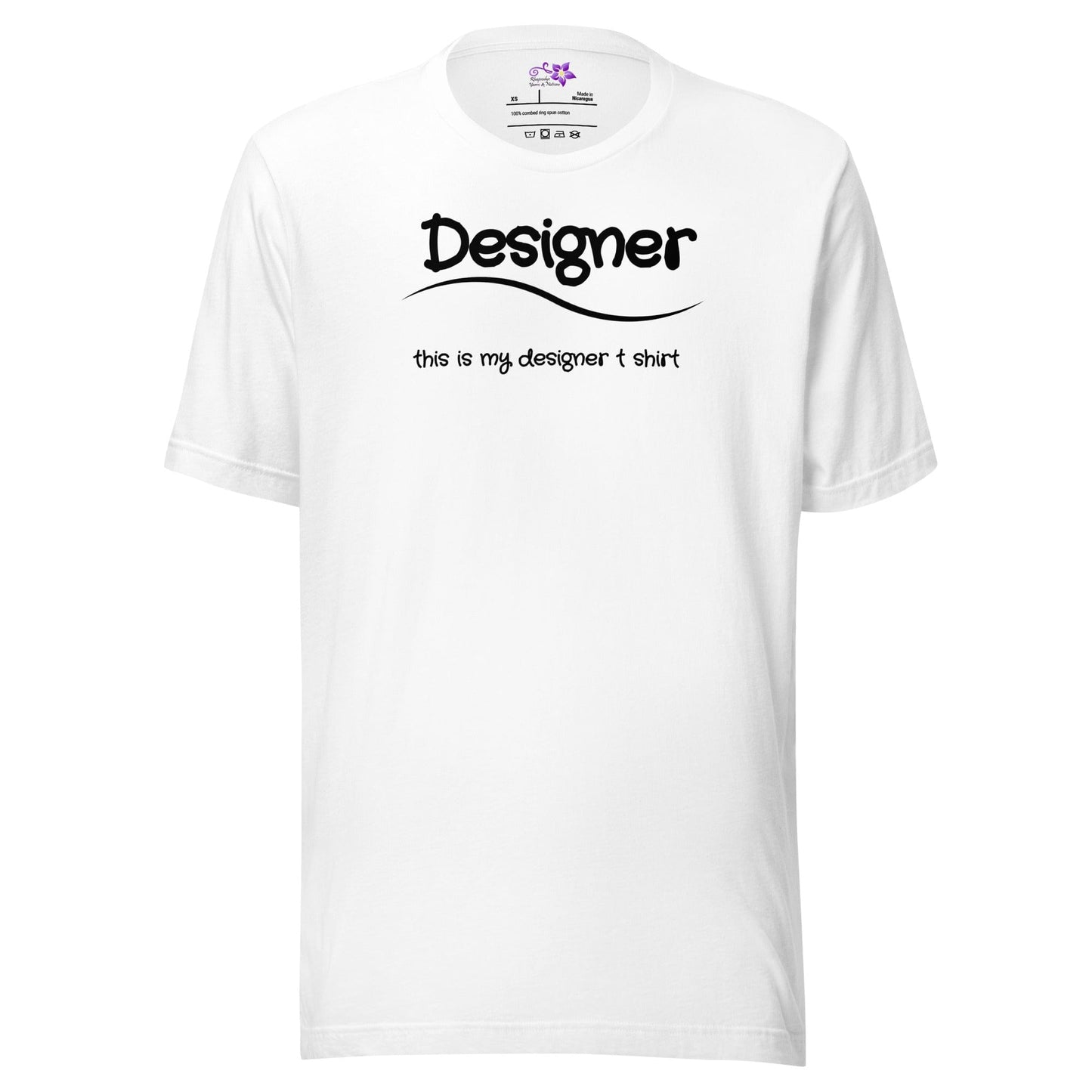 Designer Crew Neck T-Shirt White / XS