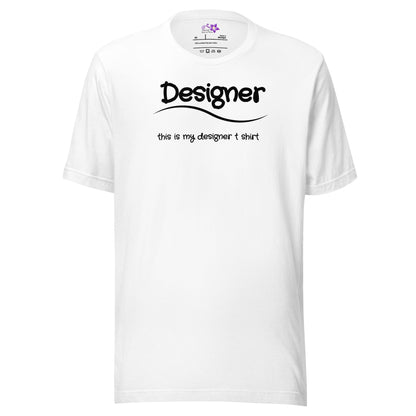 Designer Crew Neck T-Shirt White / XS