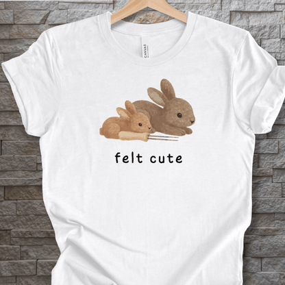 Felt Cute t-shirt White / XS
