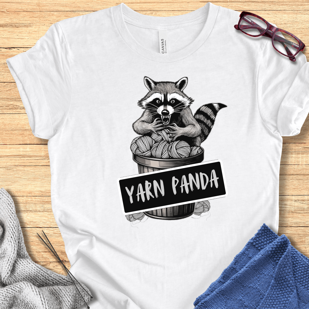 Feral Yarn Panda T-Shirt White / XS