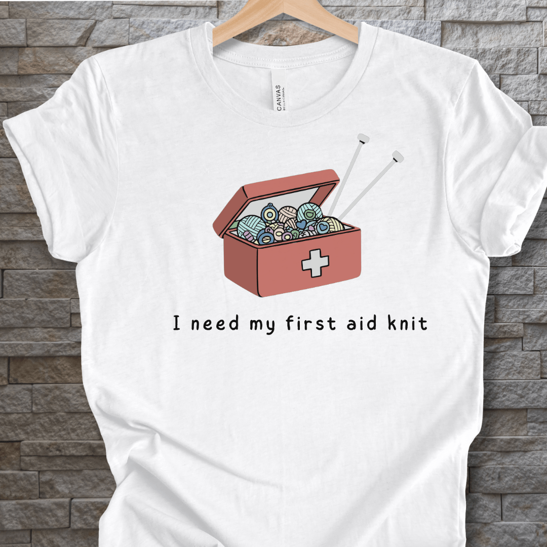First Aid Knit T-Shirt White / XS