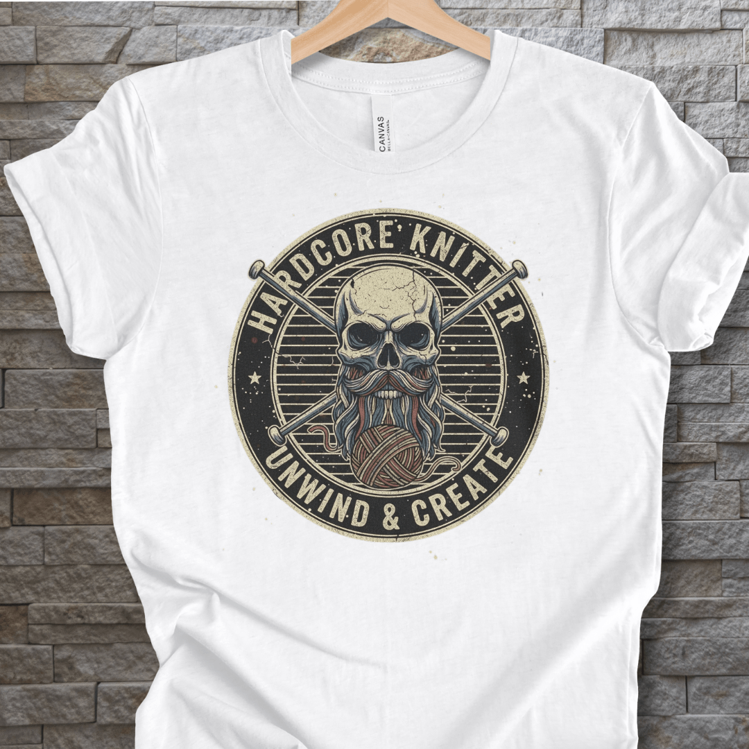 Hardcore Knitter T-Shirt White / XS