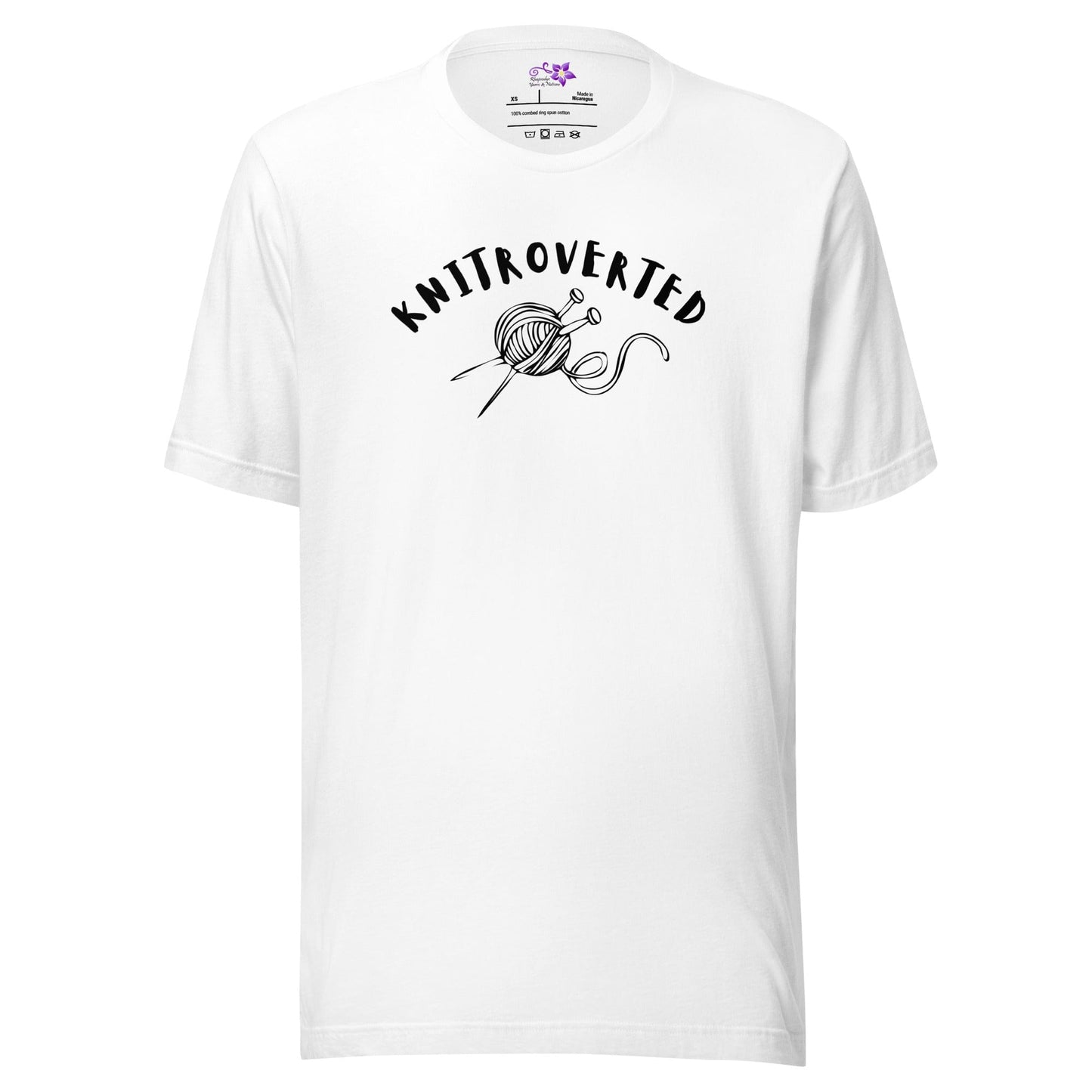 Knitroverted Crew Neck T-Shirt White / XS