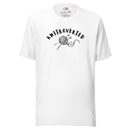Knitroverted Crew Neck T-Shirt White / XS