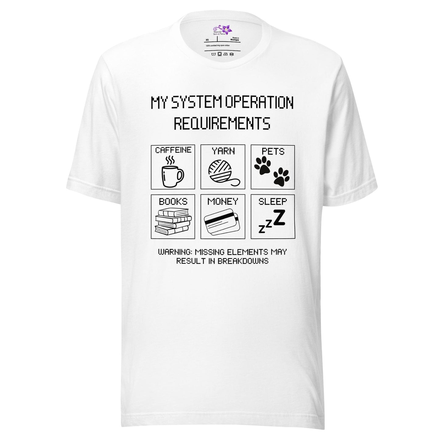 My Operating Requirements Crew Neck T-Shirt White / XS