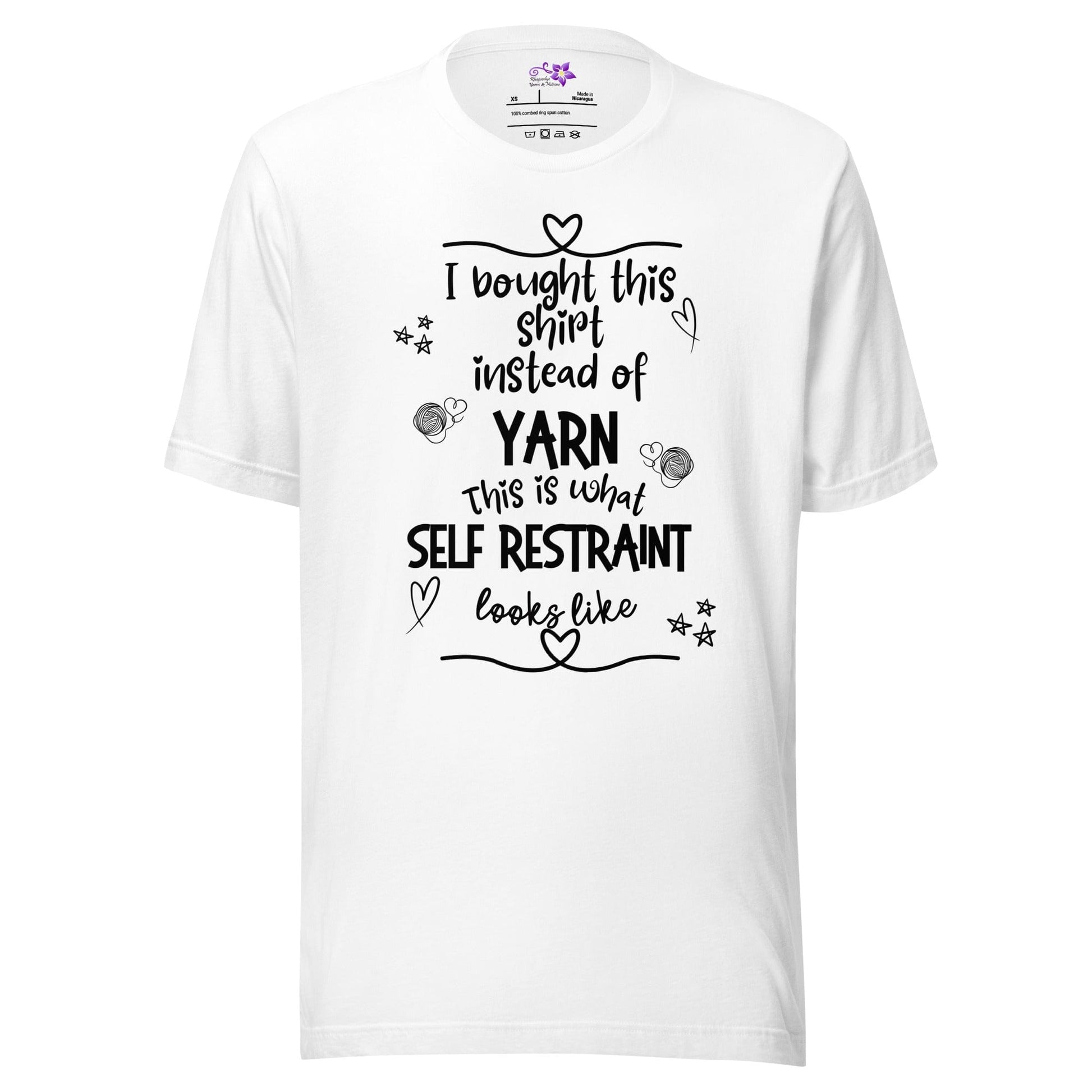 Self Restraint Crew Neck T-Shirt White / XS