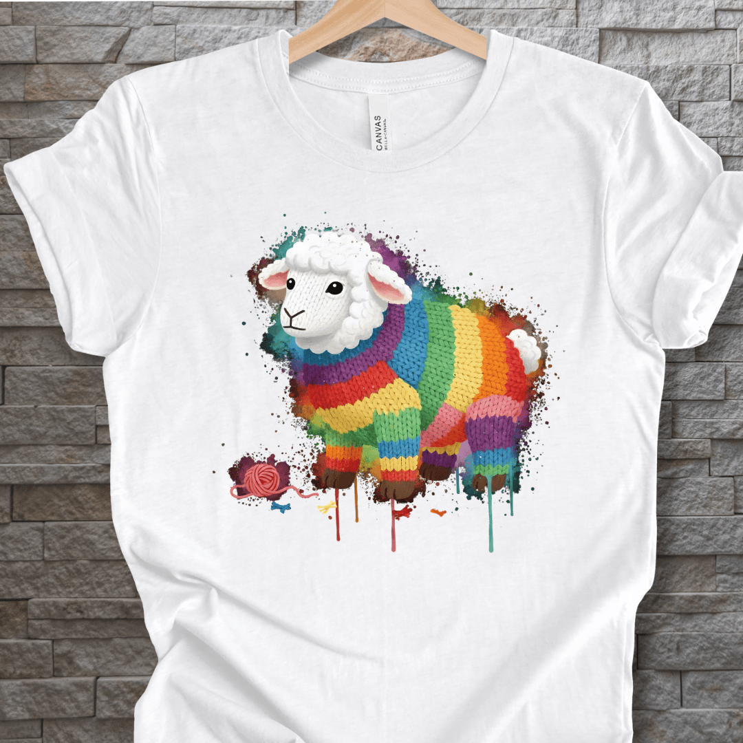 Sheep Dye Splash T-Shirt White / XS