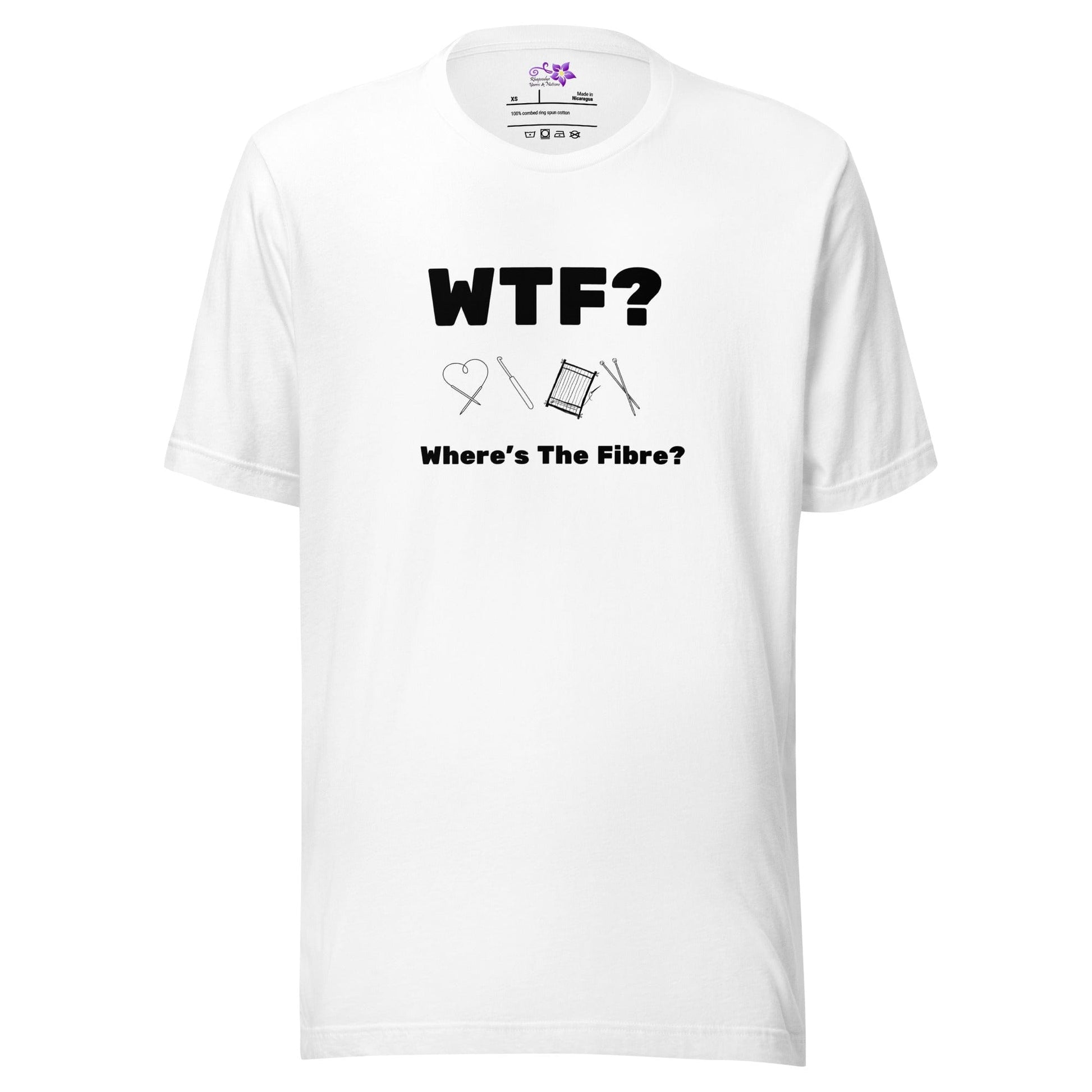 WTF Crew Neck T-Shirt White / XS