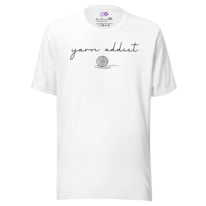 Yarn Addict Crew Neck T-Shirt White / XS