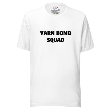 Yarn Bomb Squad Crew Neck T-Shirt White / XS