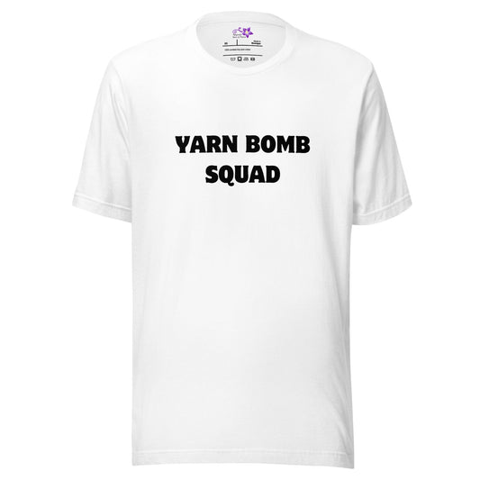 Yarn Bomb Squad Crew Neck T-Shirt White / XS