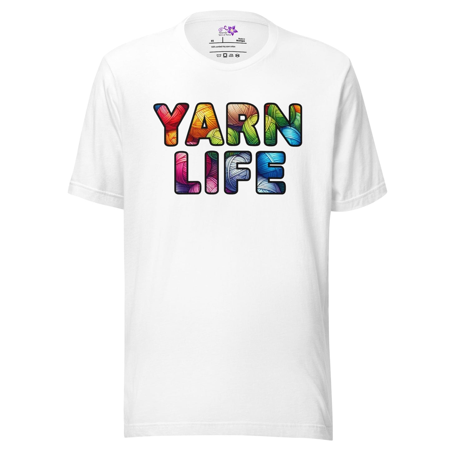 Yarn Life Crew Neck T-Shirt White / XS